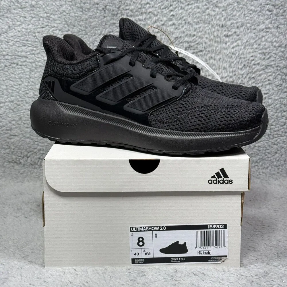 Adidas Ultimashow 2.0 Womens Size 8 Running Shoes Sneakers Black Carbon IE8902
